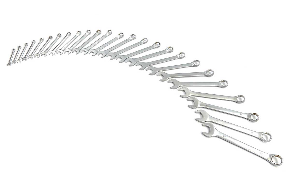 Klíče očkoploché  6 - 32 mm, sada 25 dílů, v plastovém pořadači, metrické