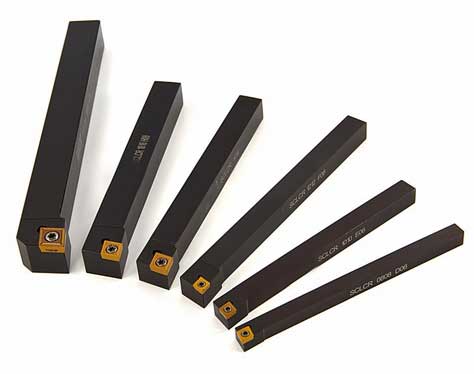 Pravostranný soustružnický nůž SCLCR 16 x 16 mm s výměnným VBD plátkem CCMT