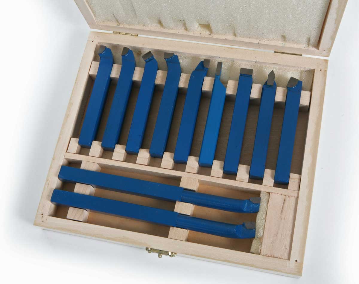 Soustružnické nože s karbidovými letovanými plátky 16 mm - sada 11 dílů