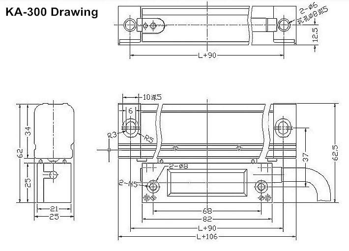 KA 300 - optický lineární snímač polohy - měřící délka 320 mm, made by SINO