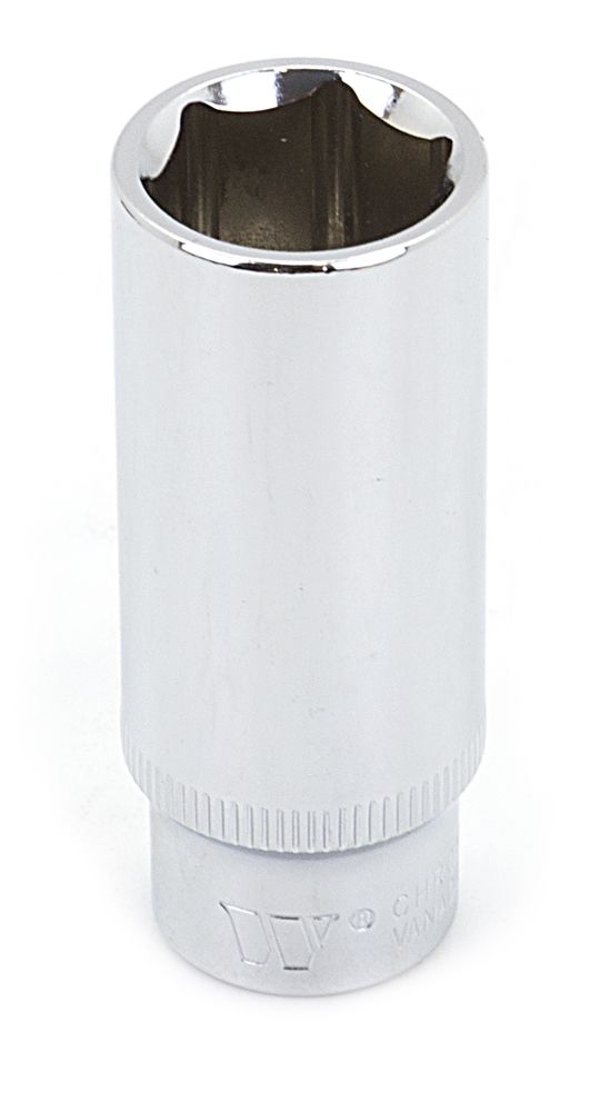 Hlavice prodloužená nástrčná 1/4", 12 mm, 6 hran, CrV, Welzh