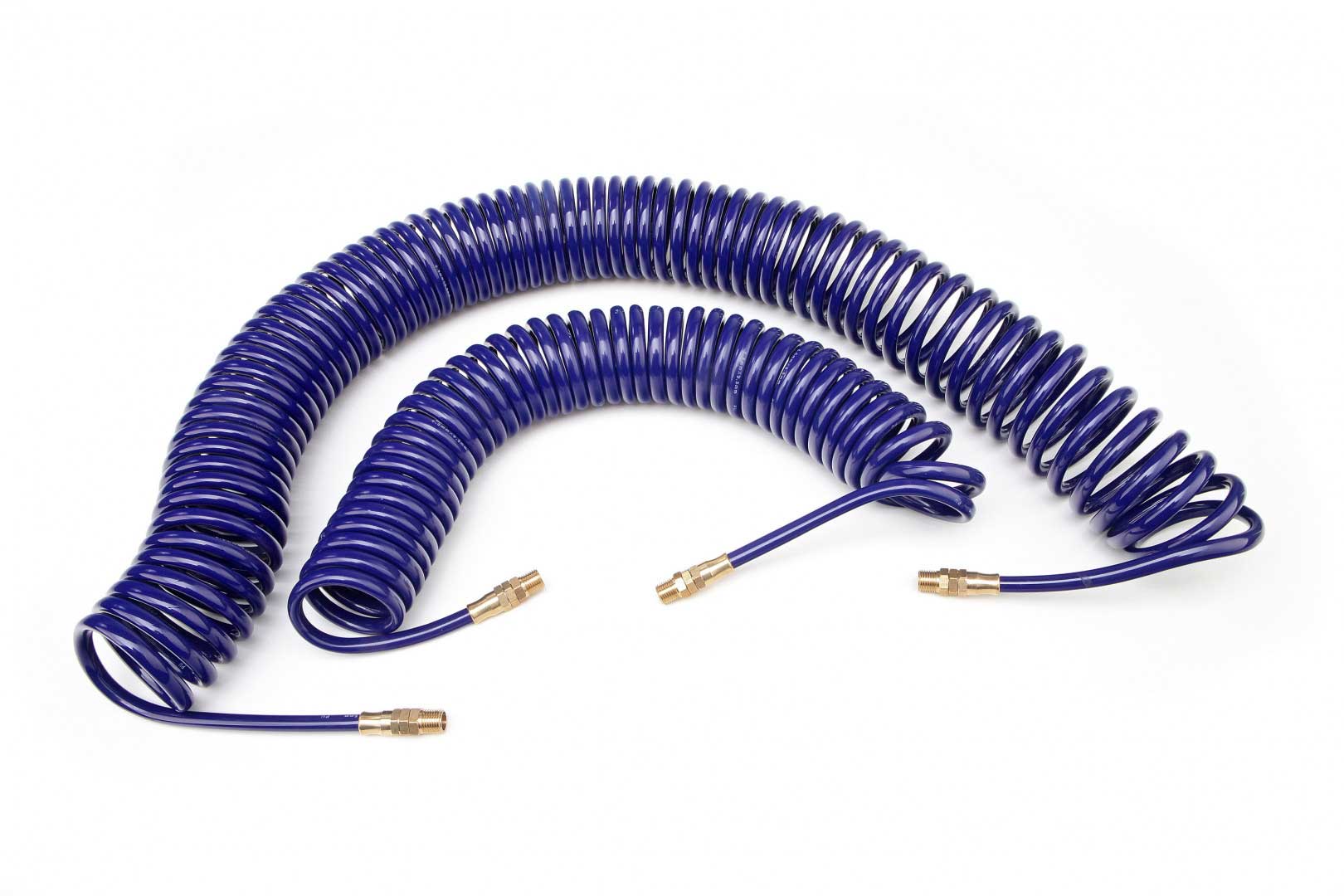 Hadice pro stlačený vzduch spirálová osazená, 8 bar, 15 m