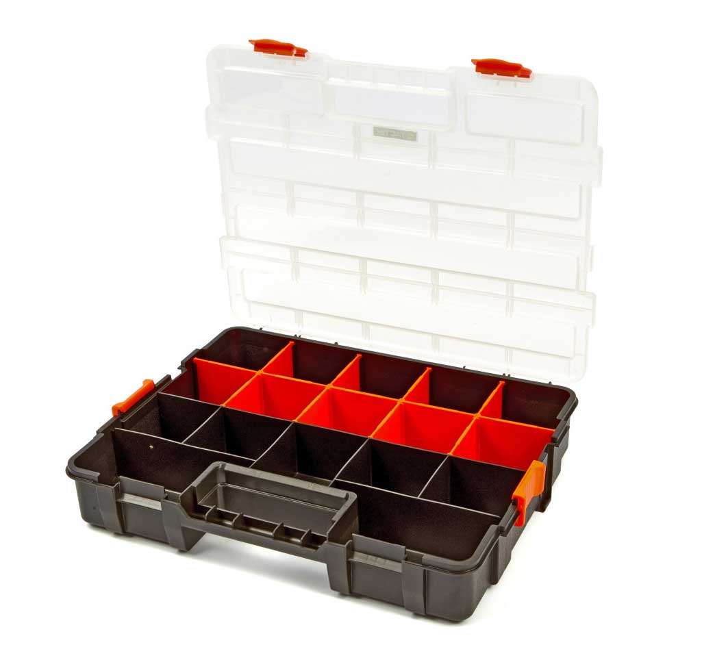 Plastový úložný box Tactix na nářadí a materiál 37,5 x 29 x 6,7 cm, 1 ks