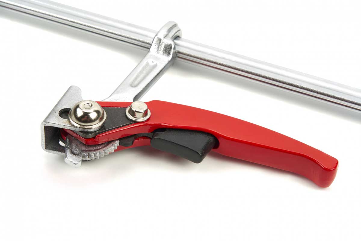 Truhlářská rychlostavitelná svěrka pro vnější i vnitřní lepení, rozsah do 500 mm