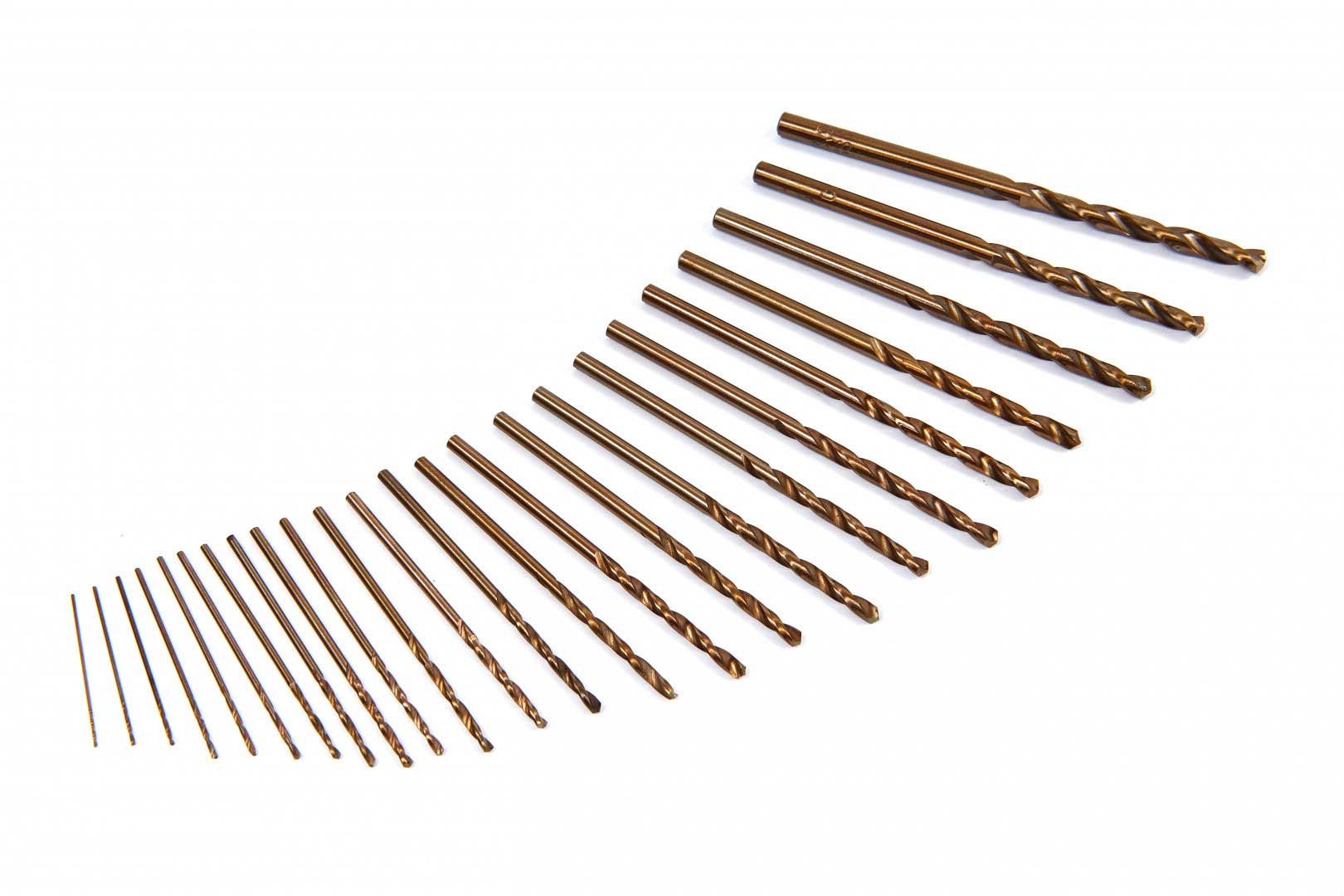 Vrtáky HSS, malé rozměry 0.4 - 3.2 mm, sada 150 dílů