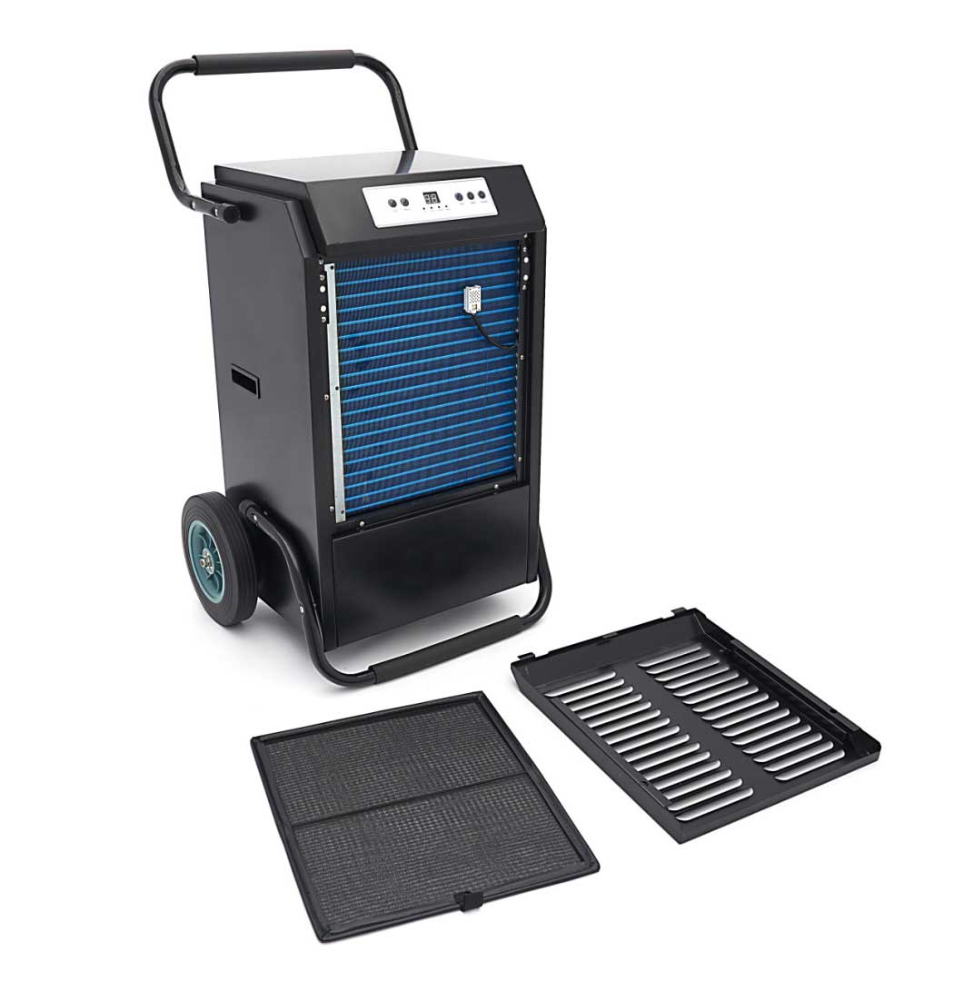 Profesionální 650 W stavební vysoušeč, odvlhčovač, sběrač vlhkosti 50 litrů / den