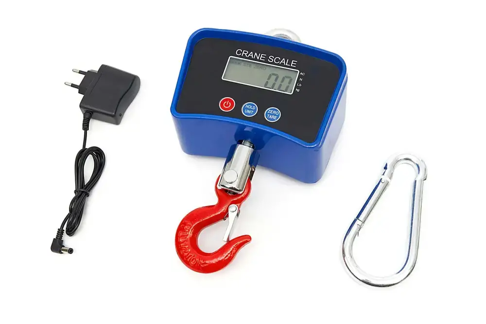 Digitální závěsná / jeřábová váha s bateriií a nabíječkou, do 500 kg