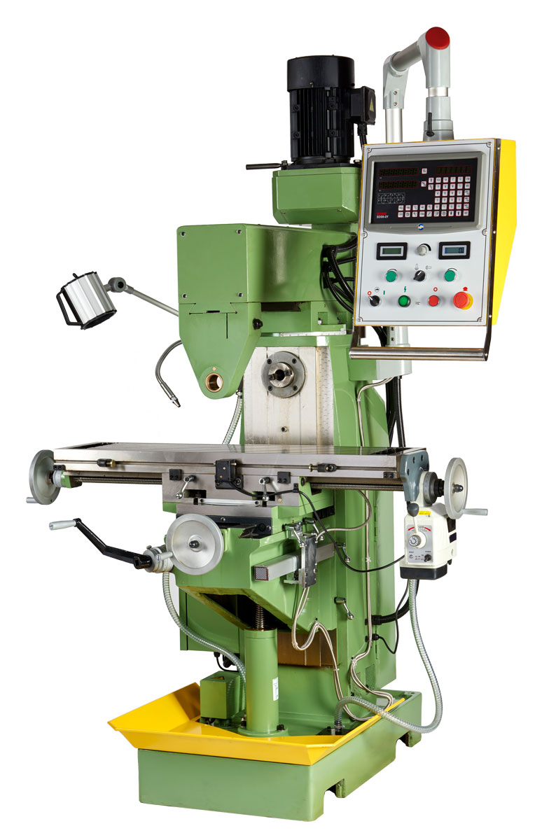Warco HV horizontální / vertikální nástrojařská frézka, ISO 30, Invertor, strojní posuvy a DRO pro osy X, Y a Z, 950 kg