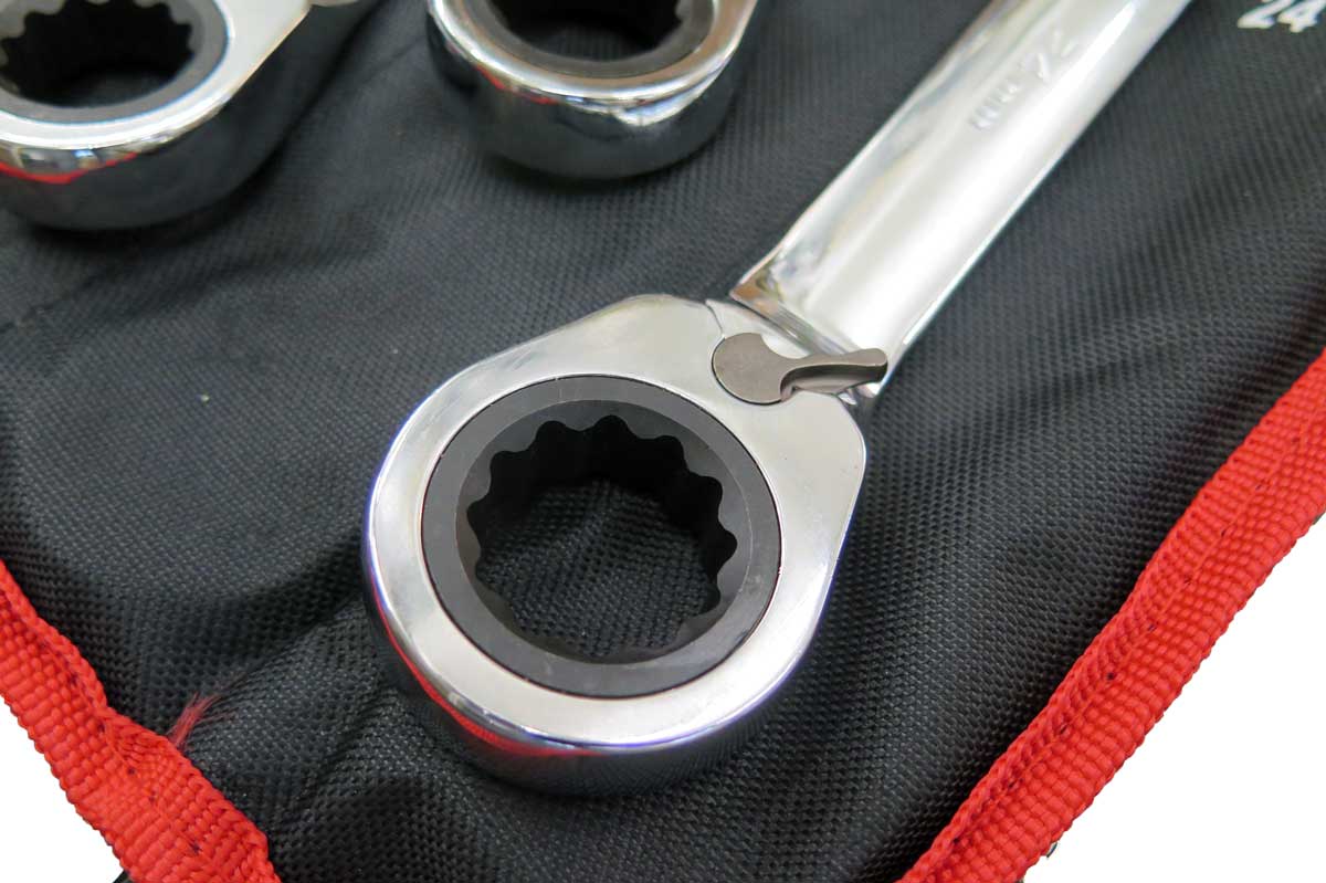 Klíč očkoplochý ráčnový 8 mm, CrV, Welzh