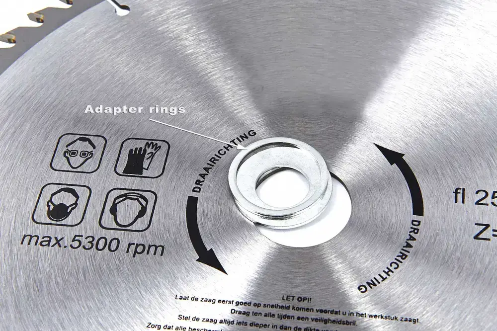 Pilový kotouč s karbidovými zuby, 300 mm, s adaptéry, jemnější řez, 40 zubů