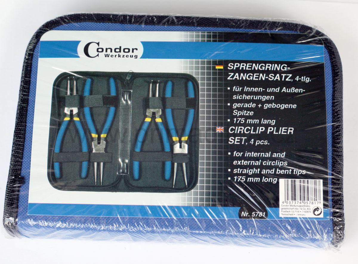 Kleště "SEGER", 2 / 225 mm, 4 díly, Condor Werkzeug