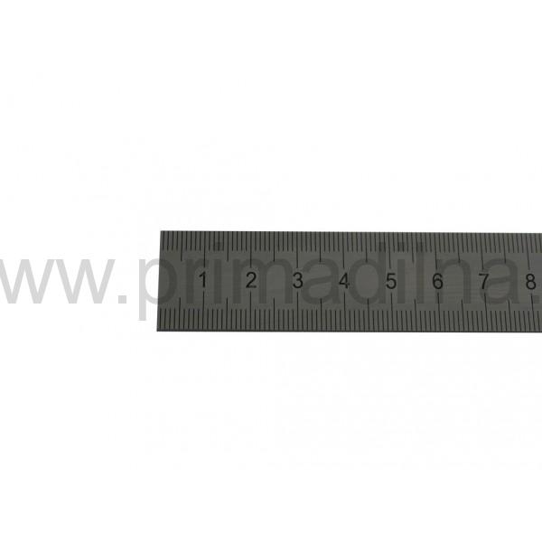 Měřítko ocelové tenké - INOX, 2000 x 40 x 2 mm, ražený popis PN 25 1125, KM