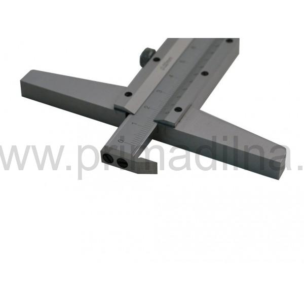 Hloubkoměr s nosem ČSN 25 1282, DIN 862, 300mm, KM