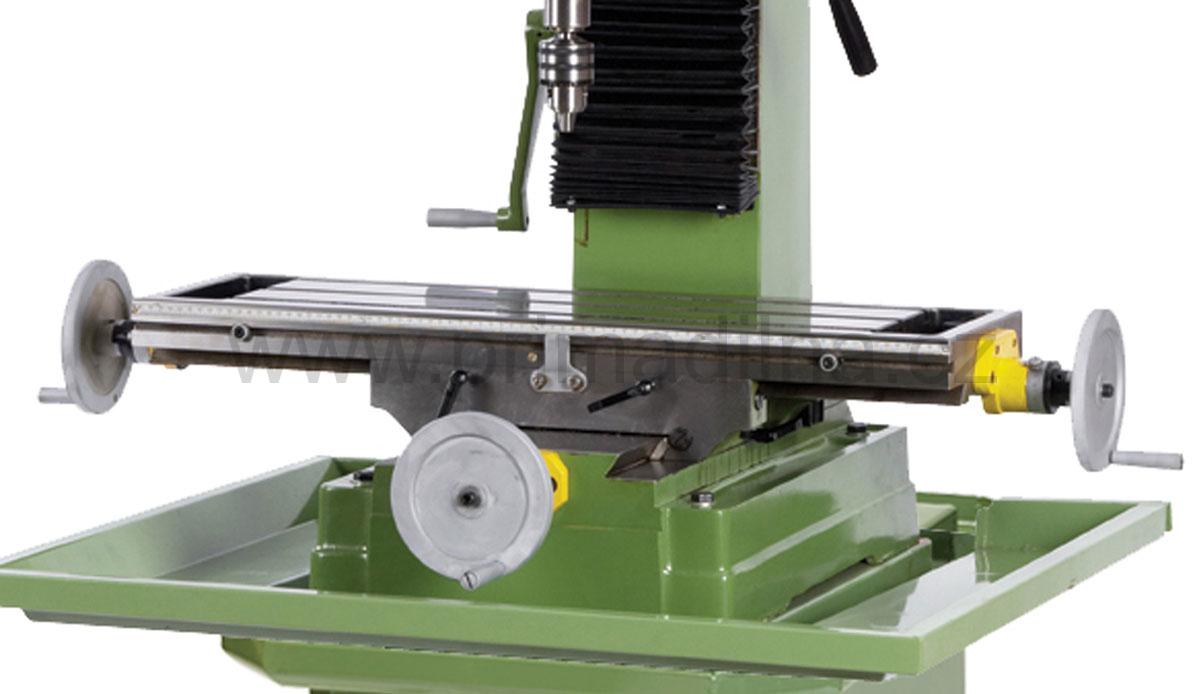 Warco GH Universal - frézka s převodovkou, stroj. posuv pinoly, DRO 2osy, 320 kg