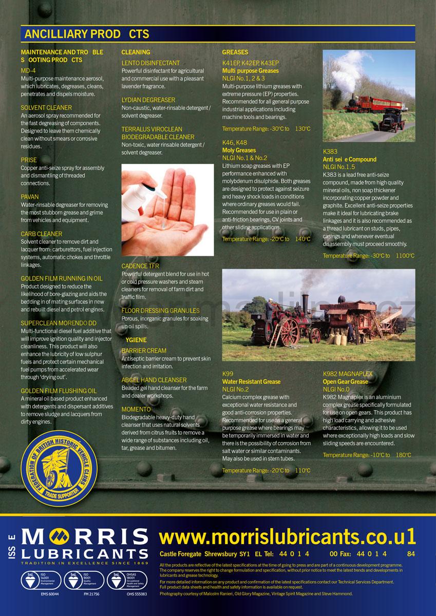 Morris Compound 1000 Steam Cylinder Oil - olej pro písty parních strojů, 205l