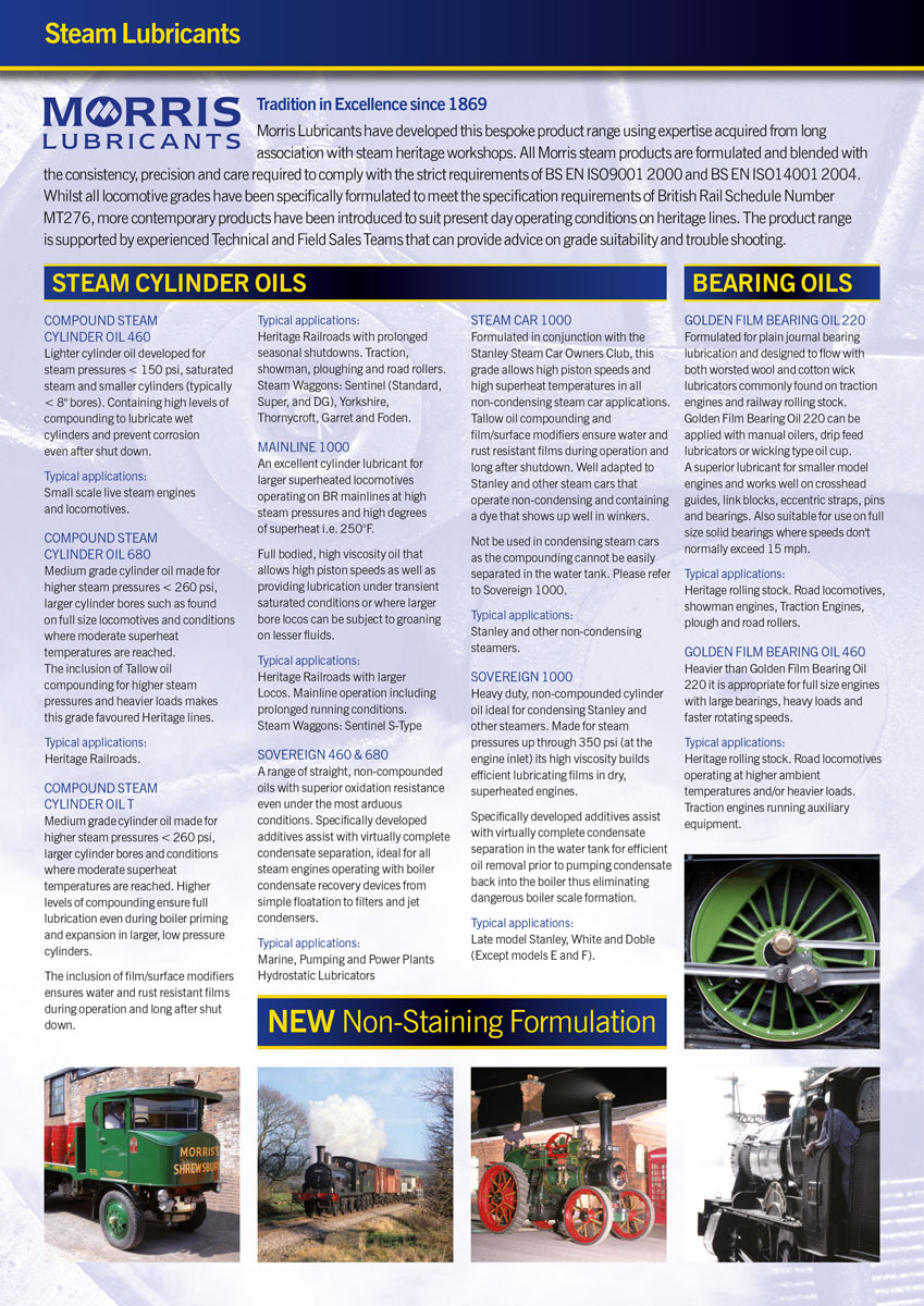 Morris Compound 460 Steam Cylinder Oil - olej pro písty parních strojů, 250ml