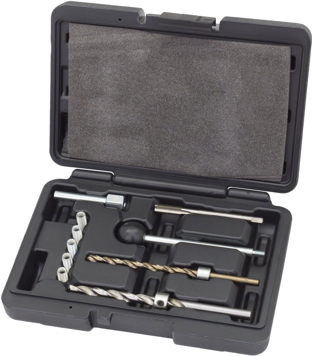 Náhradní vložky pro opravnou sadu na závity přítlačných třmenů vstřikovačů Mercedes Benz CDI, Welzh