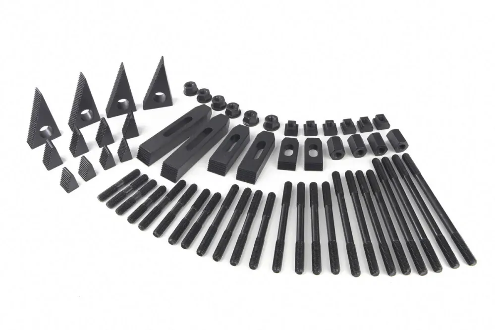 Sada upínek s kovovým držákem pro frézky, M10 - drážka T12 - 58 dílů