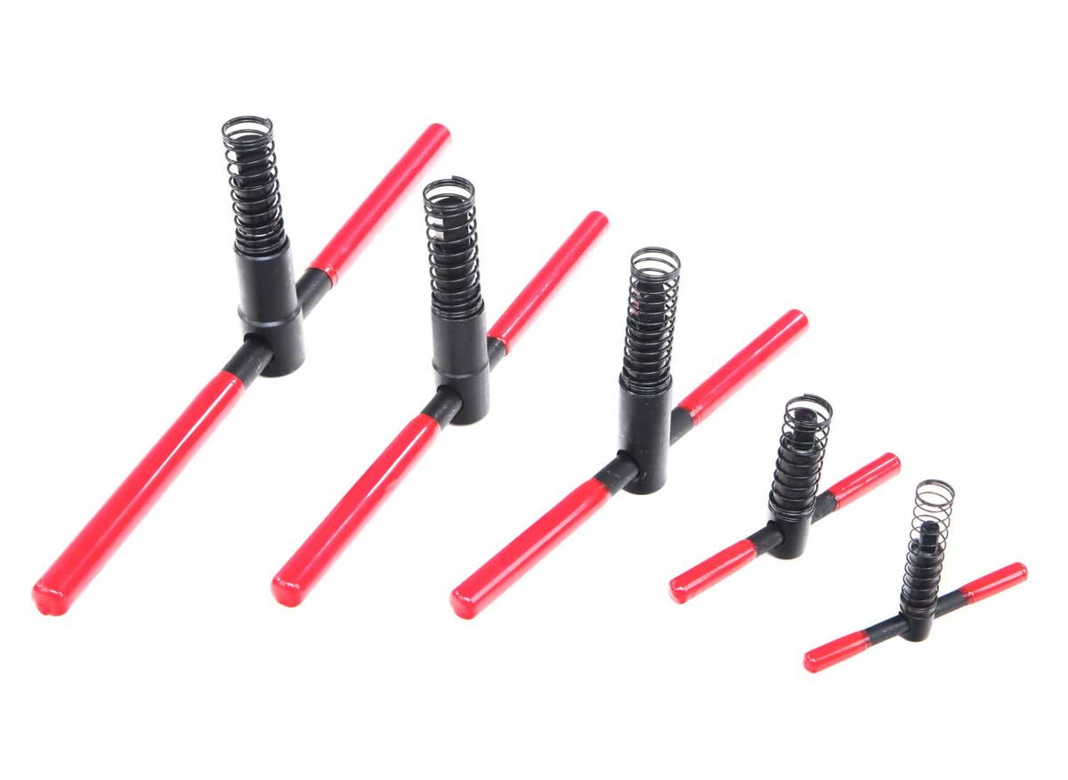 Klička pro sklíčidlo s bezpečnostní pružinou, čtyřhran 13 x 13 mm
