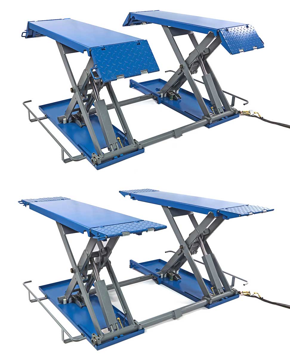 HBM Mobilní 3 tunový nůžkový plně automatický hydraulicko-elektrický auto zvedák, 400V