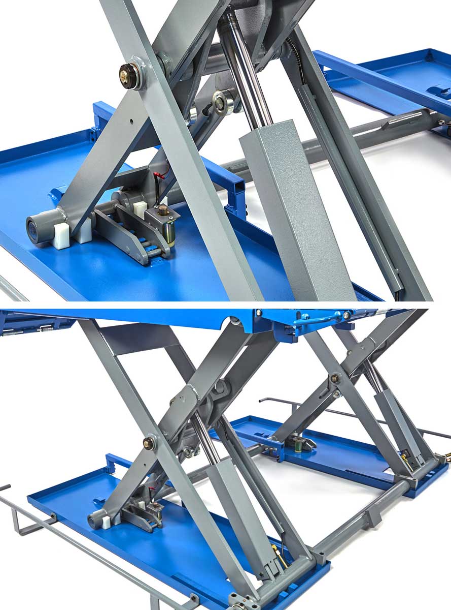 HBM Mobilní 3 tunový nůžkový plně automatický hydraulicko-elektrický auto zvedák, 400V