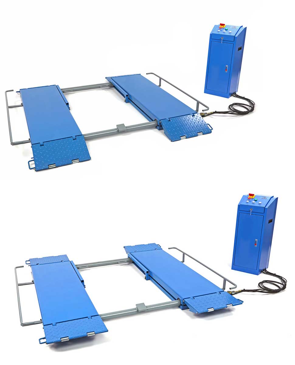 HBM Mobilní 3 tunový nůžkový plně automatický hydraulicko-elektrický auto zvedák, 400V