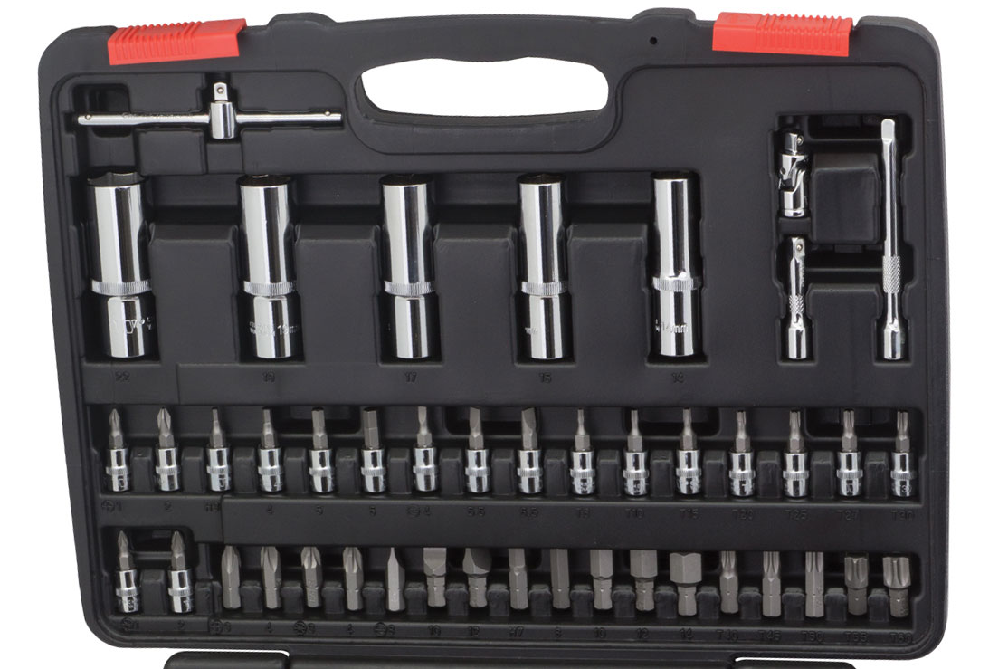 Gola sada 1/4" a 1/2", hlavice a bity, 95 dílů, Welzh