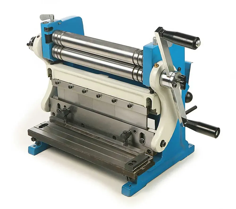Kombinovaný stroj na plech 305 - nůžky-stáčečka-ohýbačka plechu, 3 v 1, 305 mm, 45 kg