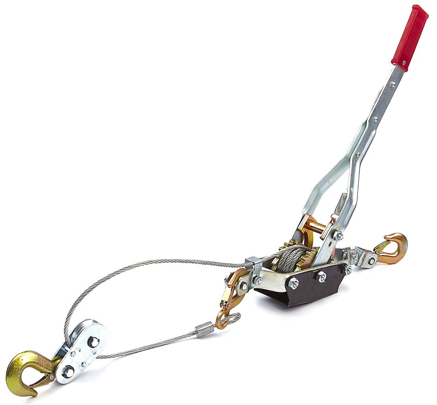 Pákový lanový ruční kladkostroj, vyprošťovací hupcuk, naviják , 4000 kg