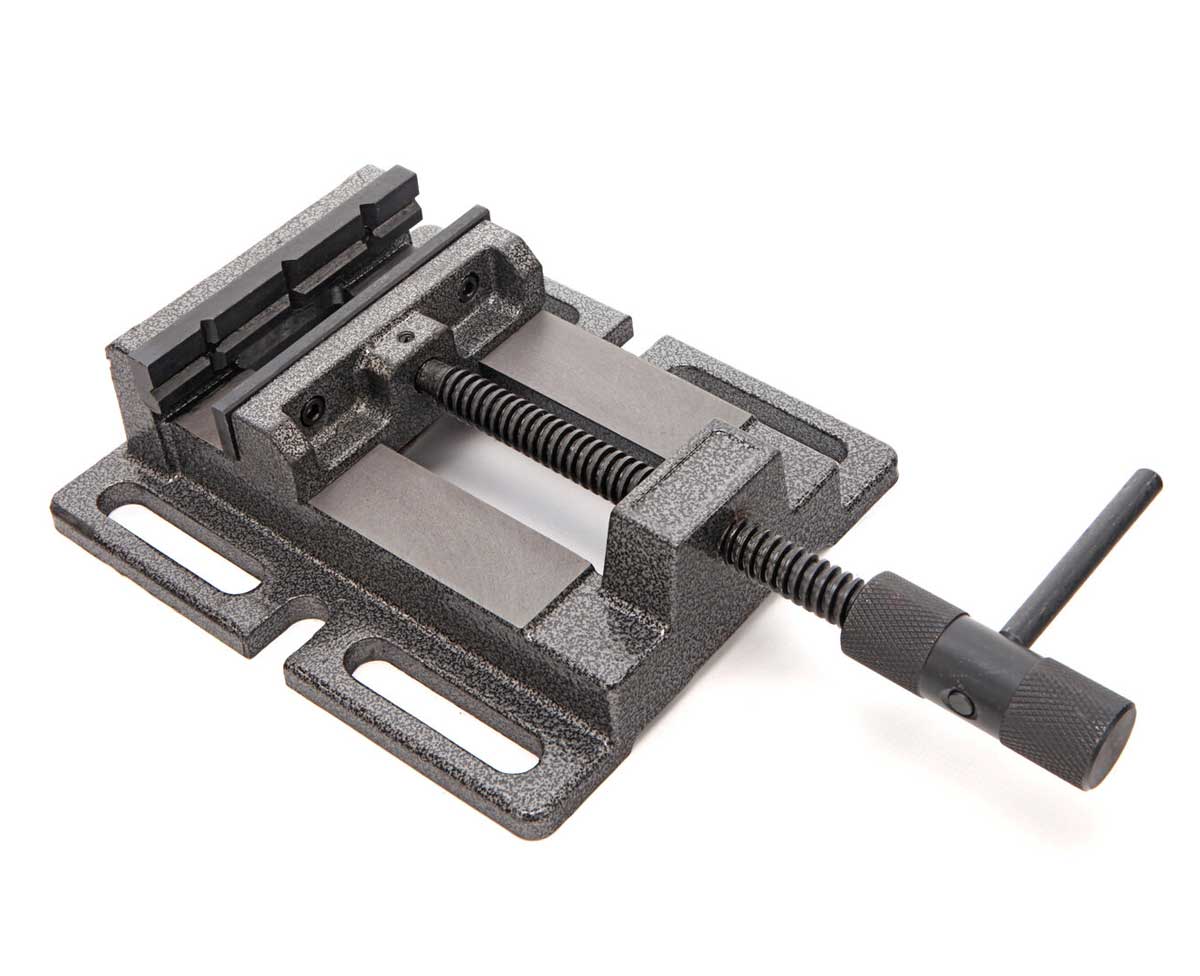 Strojní svěrák pod vrtačku a frézku - šířka čelistí 82 mm, 4 kg