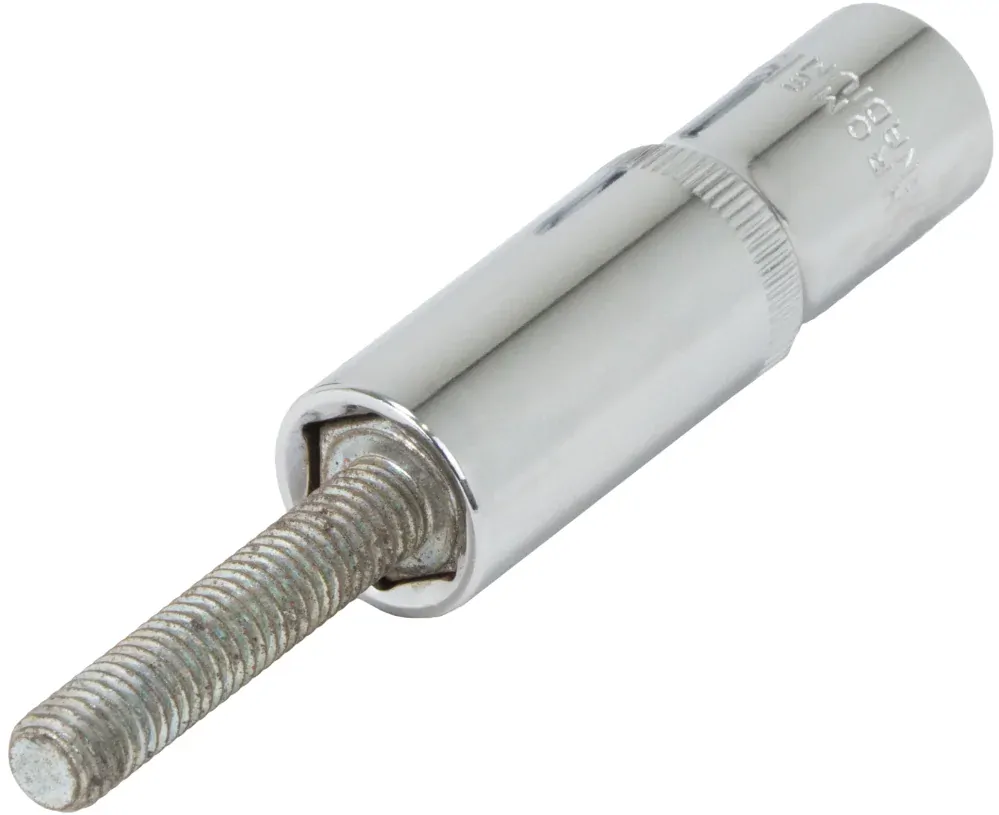 Hlavice prodloužená nástrčná 1/4" s přídržným magnetem, 12 mm, 6 hran, CrV, Welzh