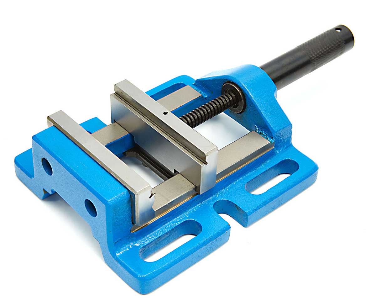 Přesný strojní svěrák pod vrtačku a frézku - šířka čelistí 120 mm, 9 kg