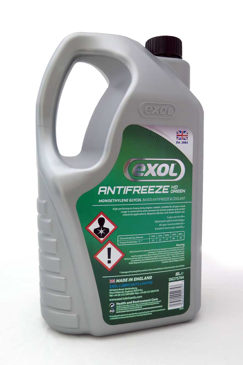 Exol Opticool Antifreeze HD (Green) - zelená chladicí kapalina do motoru, koncentrát, 5l