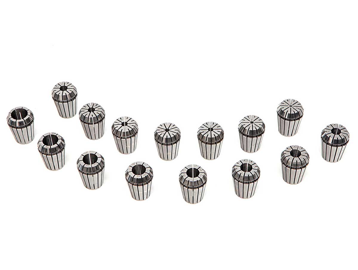 Sada kleštin ER 25, rozsah 2 - 16 mm, 15 ks