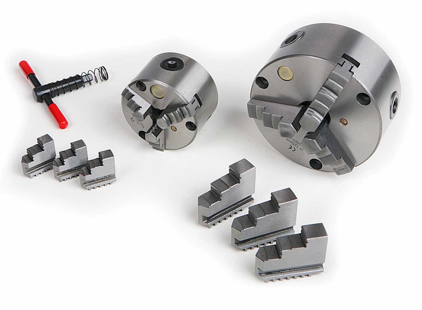 Samocentrovací soustružnické sklíčidlo K11-125 mm, 3 čelisti, DIN 6350