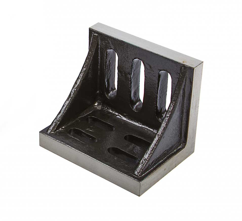 Vyztužená broušená litinová úhlová upínací deska, 90 x 78 x 63 mm