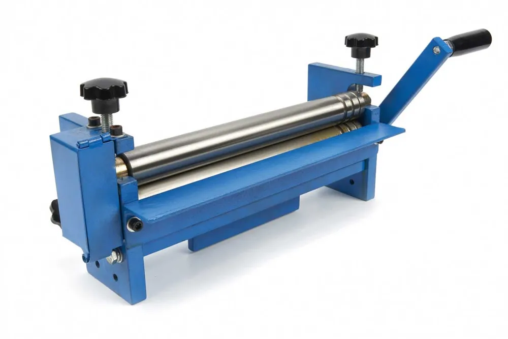 Ruční průmyslová zakružovačka-stáčečka plechu, 300 x 2.5 mm, vhodná též pro upnutí do svěráku, 15 kg