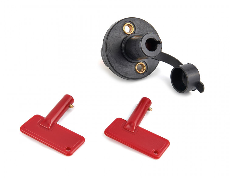 Odpojovač baterie, autobaterie 12/24 V se dvěma klíči