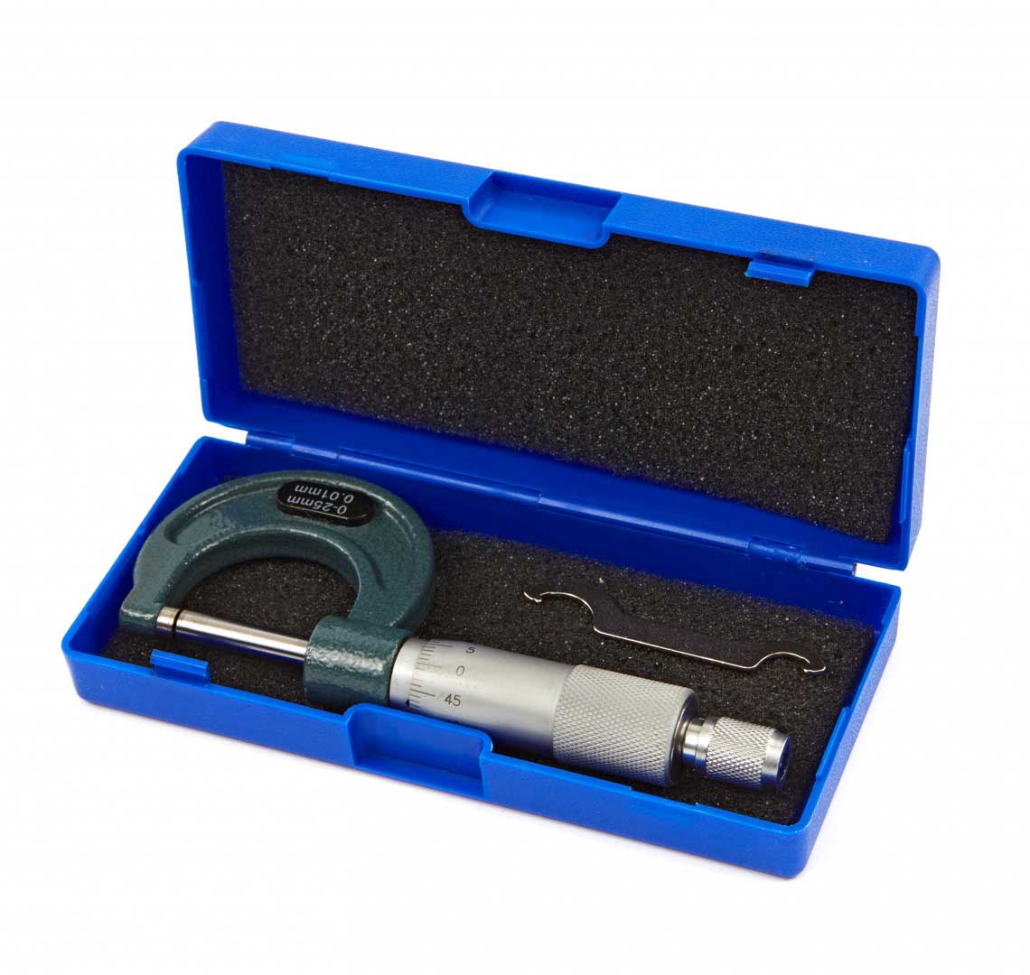 Mikrometr analogový třmenový, rozsah 0 - 25 mm