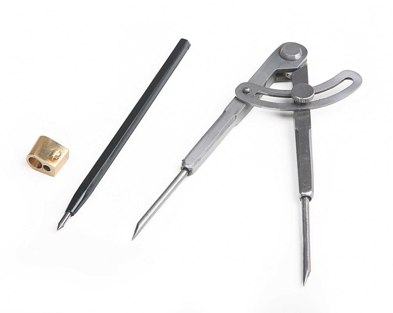 Dílenské kružítko s jehlou s karbidovým hrotem, 150 mm