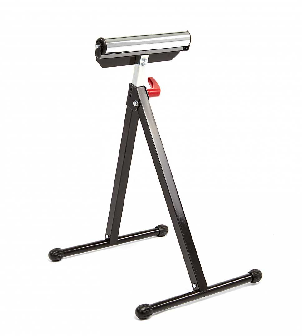 Výškově stavitelný podávací stojan pro strojní pily s rolnou, 685 - 1080 mm, nosnost až 60 kg