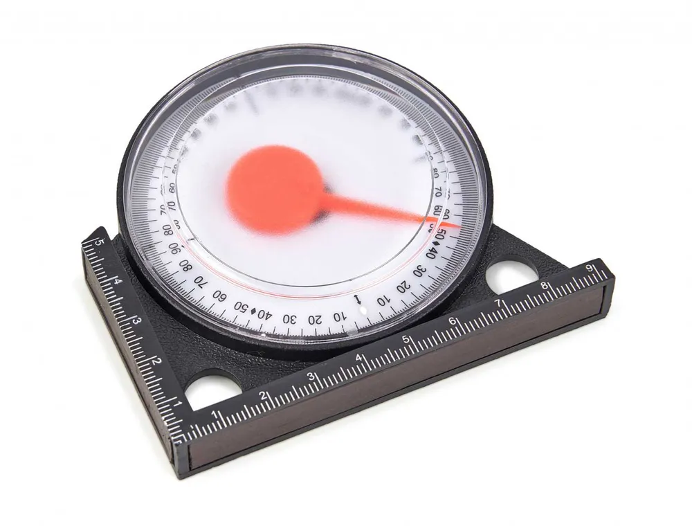 Analogový sklonoměr s magnetickou základnou, průměr 100 mm