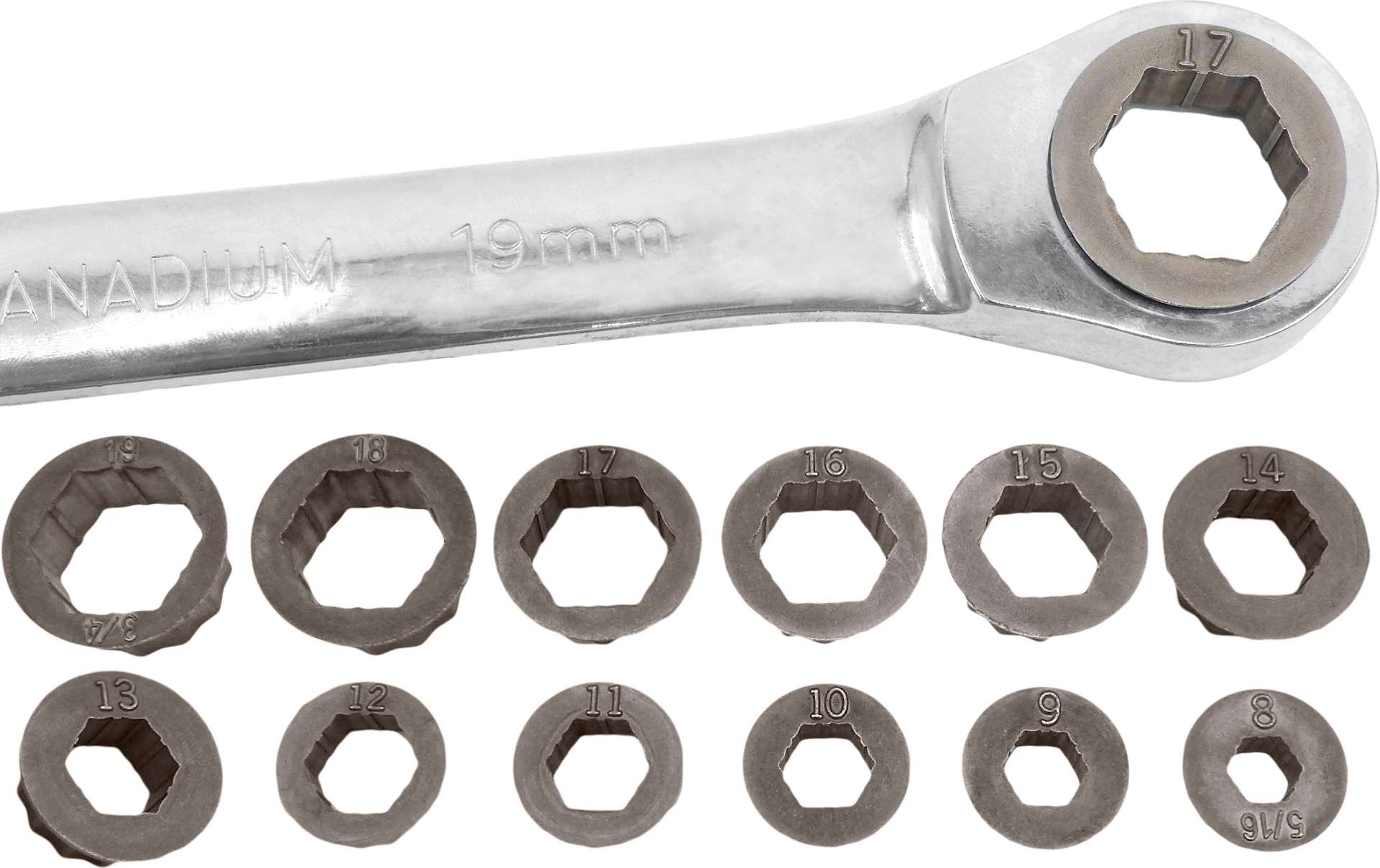 Hlavice nástrčné k povolování poškozených matic a šroubů, 8-19 mm, sada 12 dílů, Welzh