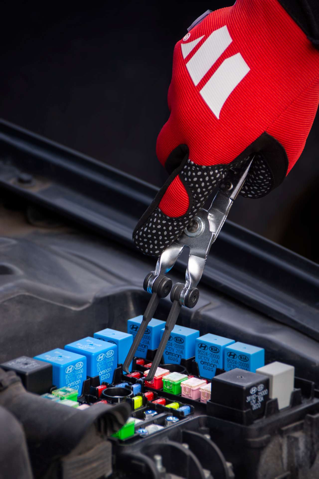 Kleště na pojistky, flexibilní hlava, Welzh