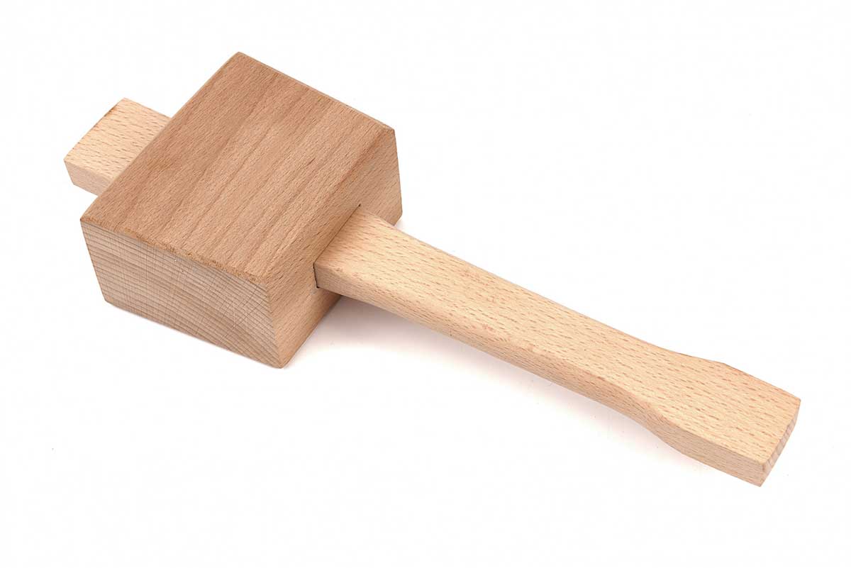 Dřevěná palička s obdélníkovou hlavou, 114 mm, 550 g