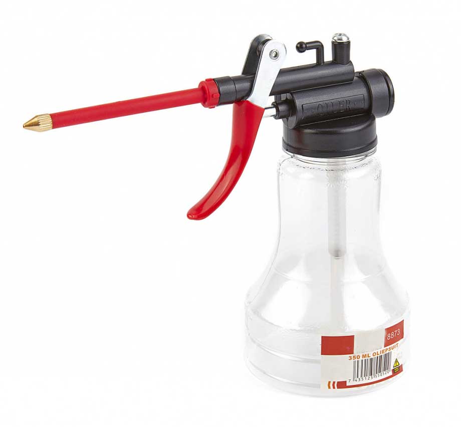 Tlaková olejnička pro soustruhy a frézky s průhledným tělem, 350 ml