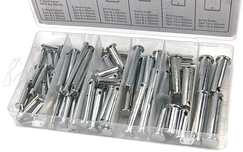 Zajišťovací čepy 25 - 70 mm, sada 60 kusů