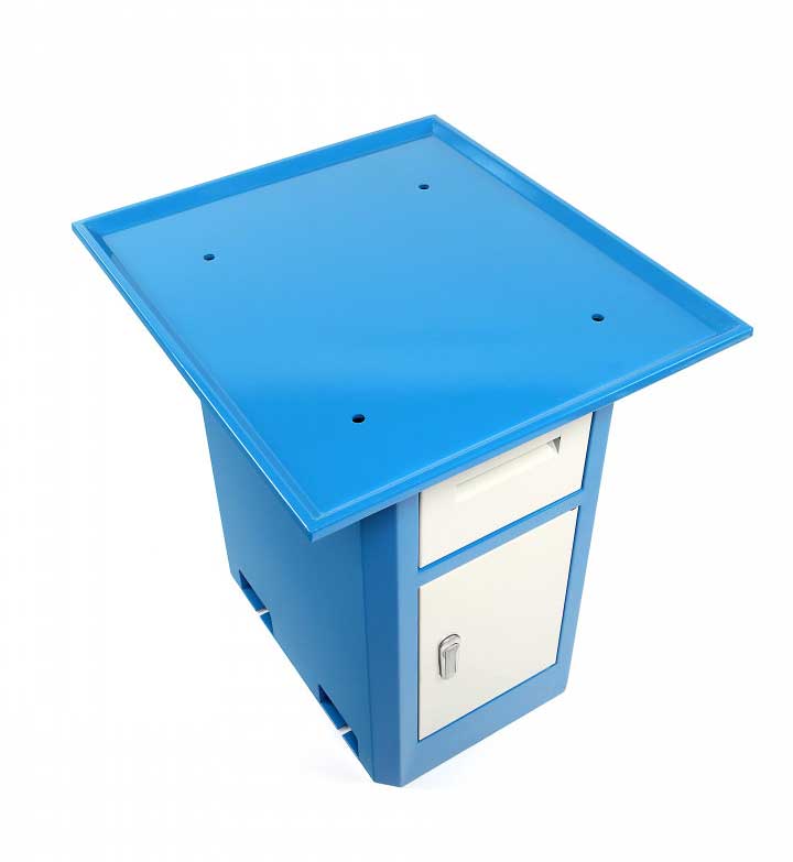 Podstavec s vanou a úložným prostorem pro frézku BF 25