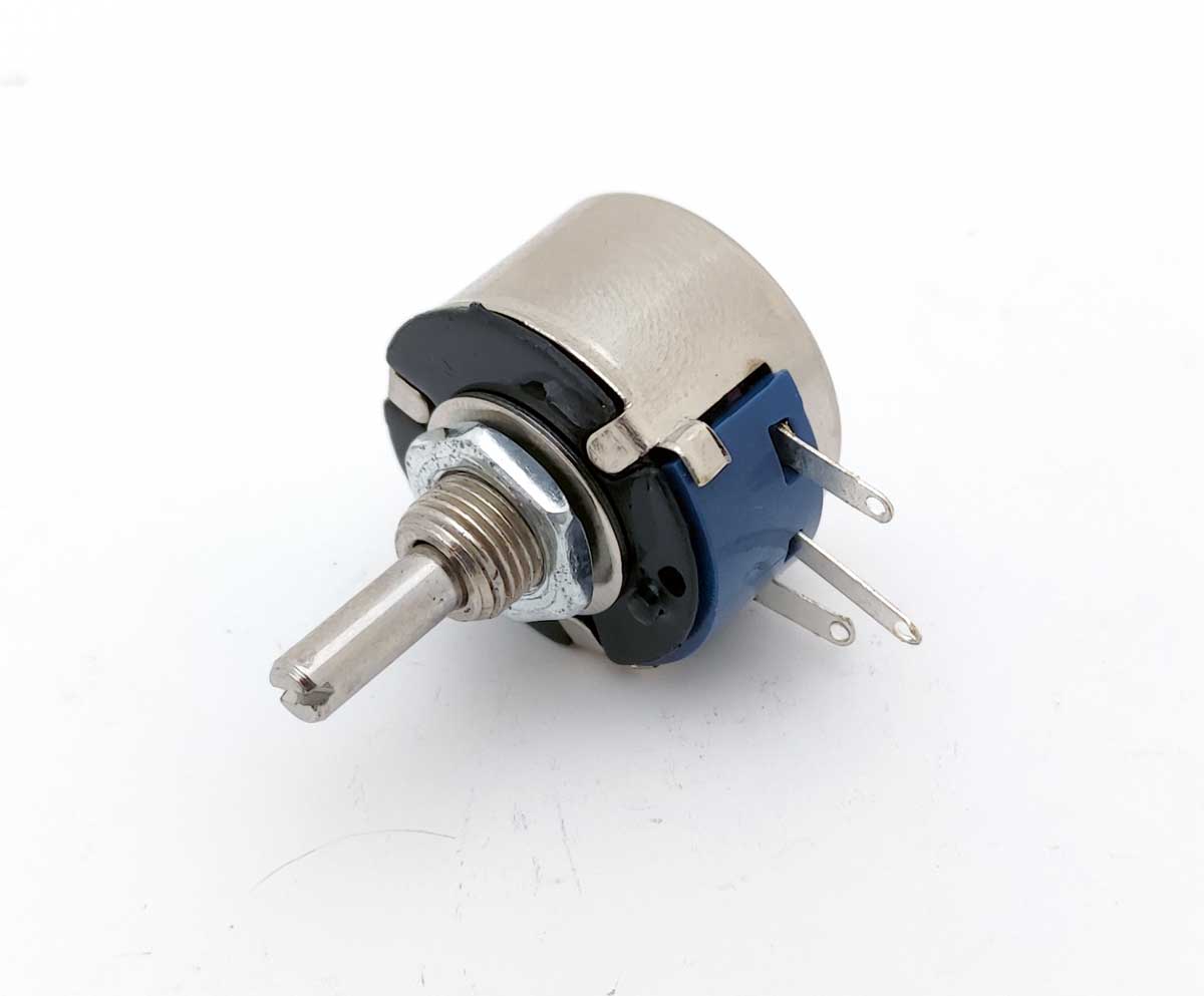 Ovládací potenciometr 4k7 WX14-12, vhodný pro regulaci otáček menších obráběcích strojů 10 x 3.5 mm