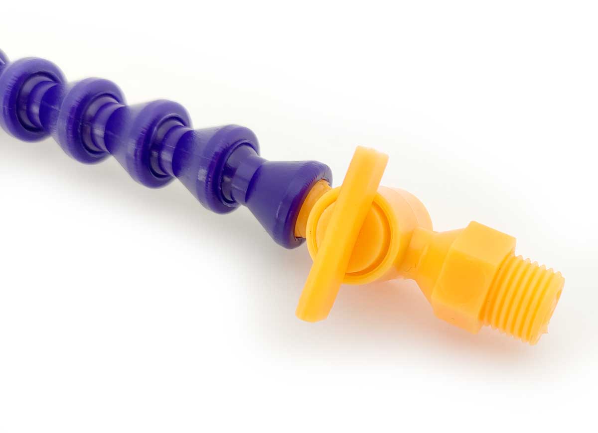 Flexibilní hadička chlazení 1/4", s kohoutkem 400 mm